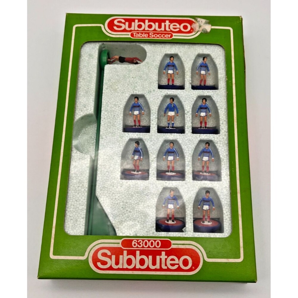 Subbuteo Table Soccer France Team Players Set #571 Box Complete 63000 80s VTG